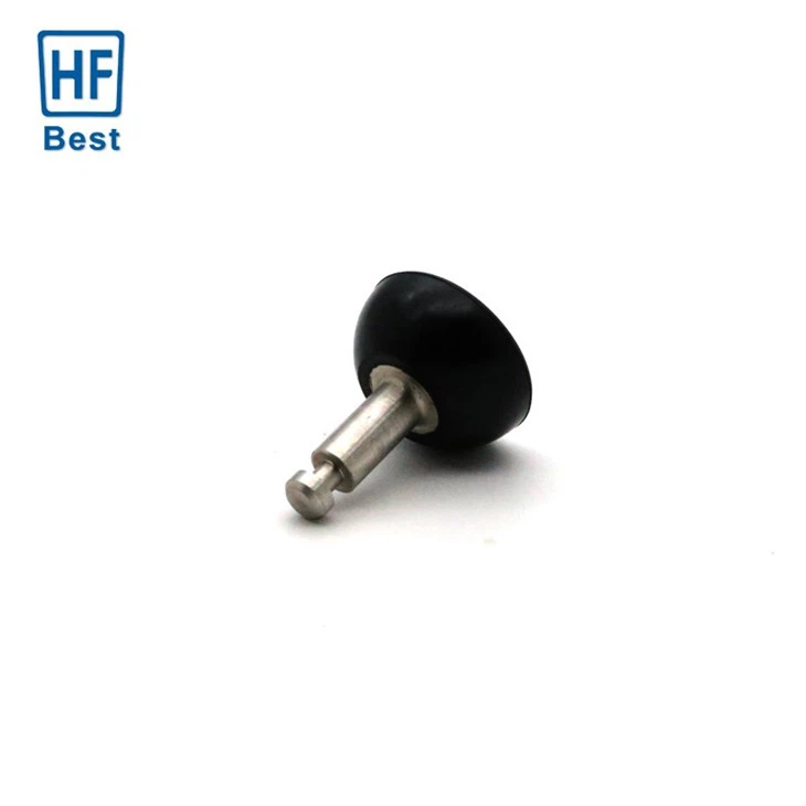 Rubber coated metal plug